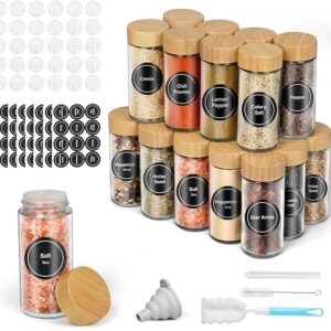 24 ühikuline klaasist maitseaine purkide komplekt 120ml