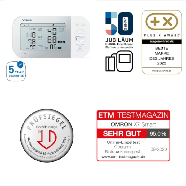 OMRON X7 Smart vererõhuaparaat - Image 5