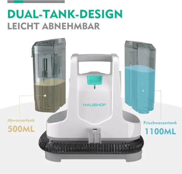 Tekstiilipesur - 400W - 1100ml + 500ml veepaak - Image 2