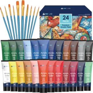 Akrüülvärvide komplekt tuubis - 24 värvi - 36ml