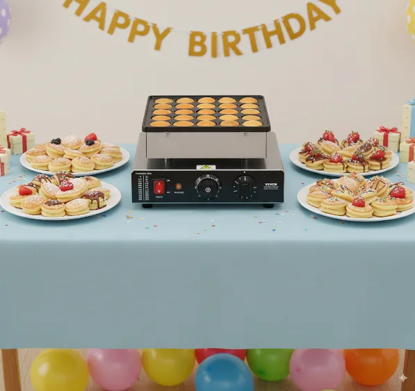 mini pannkoogi masin sünnipäeva laual