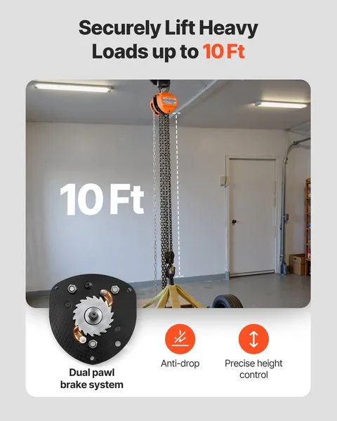 Toode: Käsitsi Tõstuk Vaade: Riiulites oleva toote kasutamine Peamised detailid: Kuni 10 jalga ulatuslik tõstejõud,