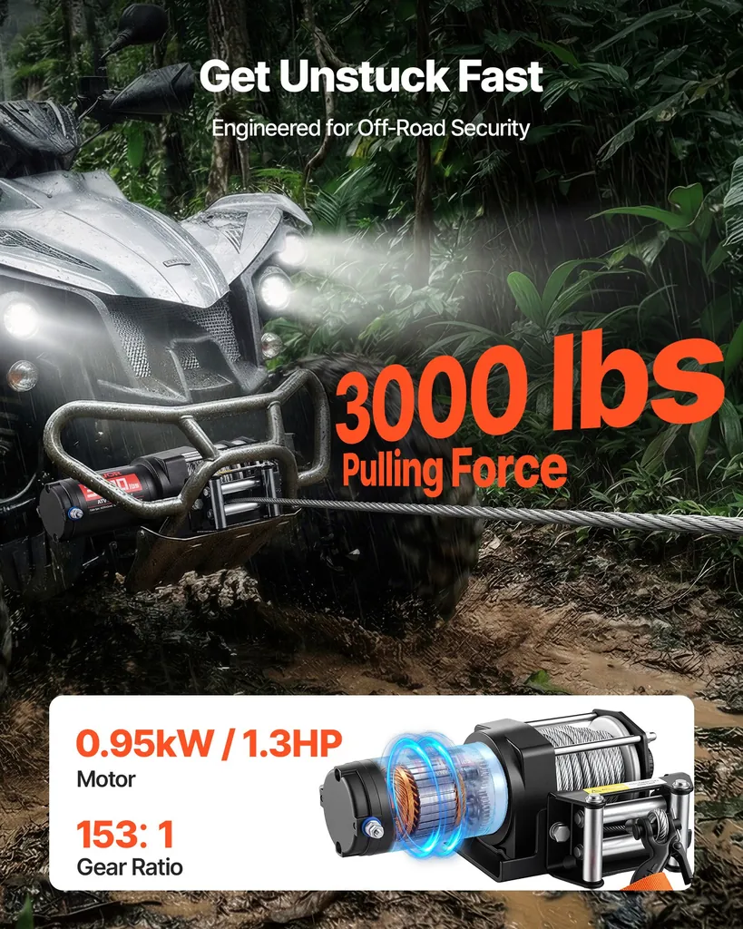 ATV vints 1360kg puldiga – lähivaade