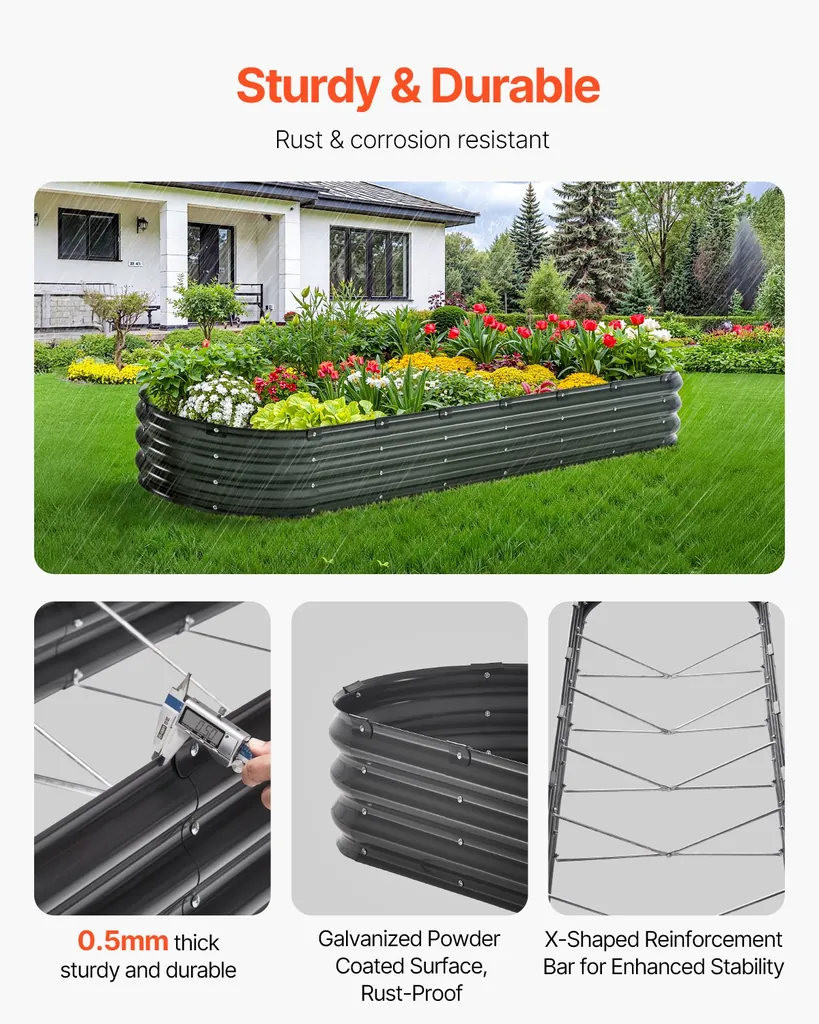 Peenrakast tsingitud 2390x600x270mm – detailid