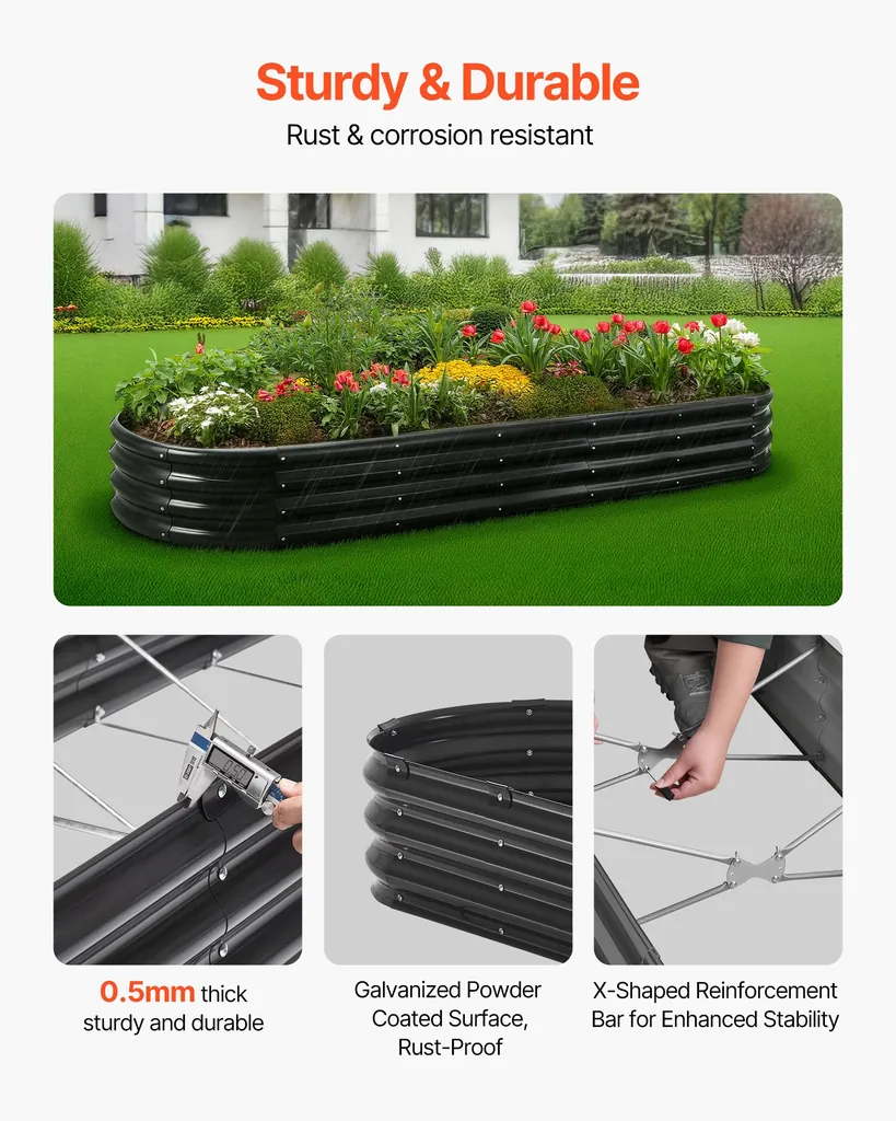 Peenrakast tsingitud 2400x600x290mm – detailid